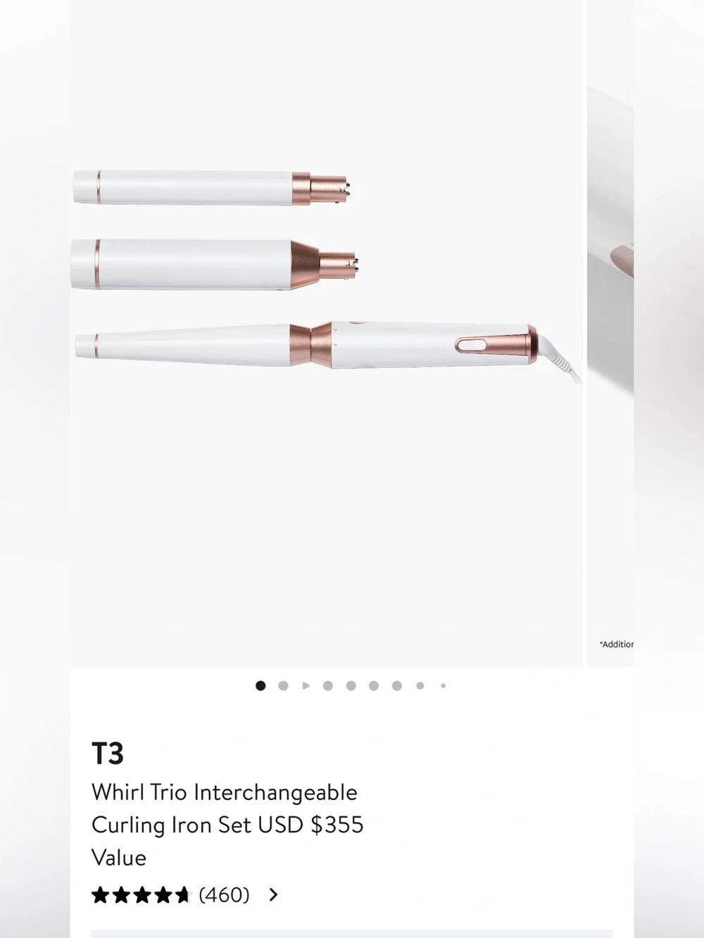 T3 Whirl Trio Interchange Curling Iron Set